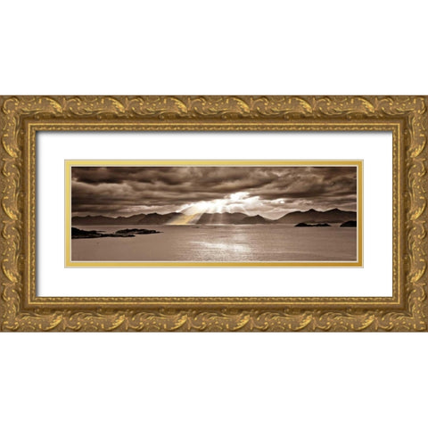 Divinity Gold Ornate Wood Framed Art Print with Double Matting by Frank, Assaf