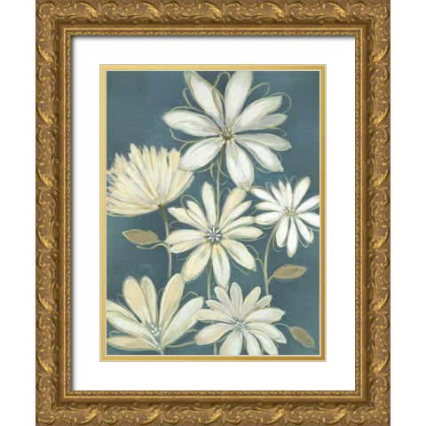 Opposites Attract I Gold Ornate Wood Framed Art Print with Double Matting by Maria
