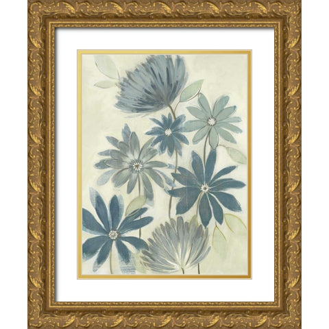 Opposites Attract I Gold Ornate Wood Framed Art Print with Double Matting by Maria