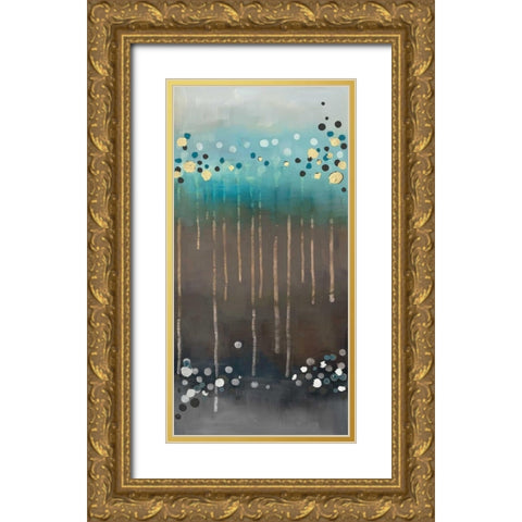 Spot of Rain II Gold Ornate Wood Framed Art Print with Double Matting by Maitland, Laurie