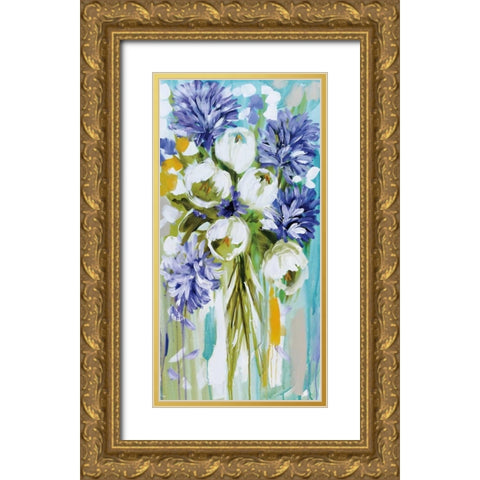 Summer Glow Gold Ornate Wood Framed Art Print with Double Matting by Brooks, Amanda J.