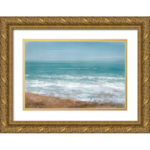 Hazy Days Gold Ornate Wood Framed Art Print with Double Matting by Gold, Caroline