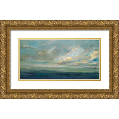 Shoreline Gold Ornate Wood Framed Art Print with Double Matting by Parker, Karen Lorena