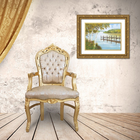 Rural Route II Gold Ornate Wood Framed Art Print with Double Matting by Fisk, Arnie