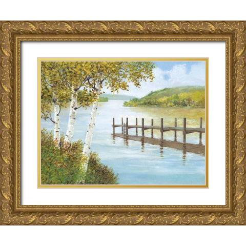 Rural Route II Gold Ornate Wood Framed Art Print with Double Matting by Fisk, Arnie