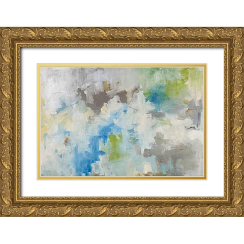 High Seas Gold Ornate Wood Framed Art Print with Double Matting by Ellens, Jacqueline