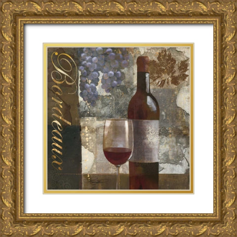 Bordeaux Gold Ornate Wood Framed Art Print with Double Matting by Mallett, Keith