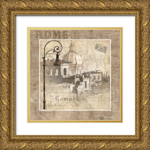 When in Rome Gold Ornate Wood Framed Art Print with Double Matting by Mallett, Keith