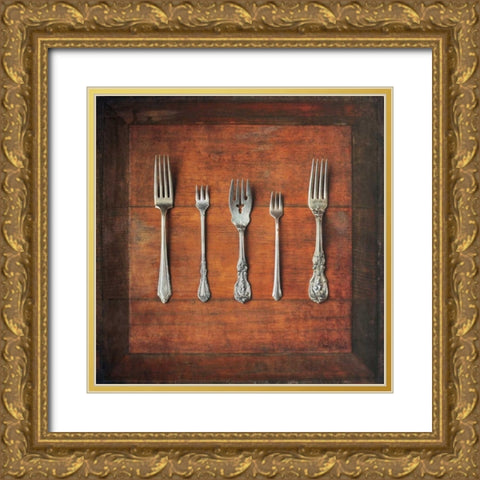 Meal Time I Gold Ornate Wood Framed Art Print with Double Matting by Atria, Cristin