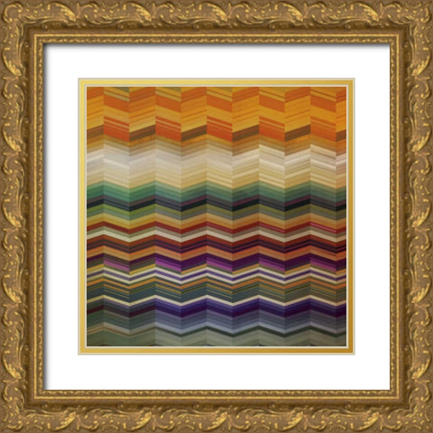 Color and Cadence II Gold Ornate Wood Framed Art Print with Double Matting by Noah