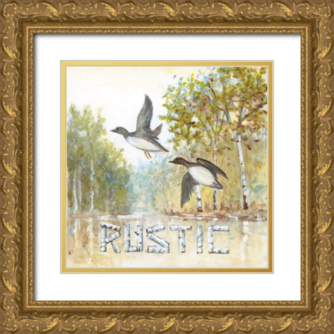 Rustic Gold Ornate Wood Framed Art Print with Double Matting by Fisk, Arnie