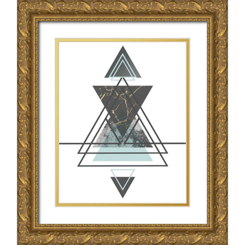 Steady II Gold Ornate Wood Framed Art Print with Double Matting by Alvarez, Genesis