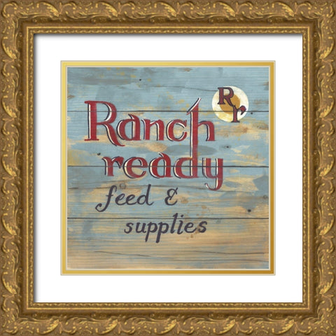 Ranch Ready Gold Ornate Wood Framed Art Print with Double Matting by Fisk, Arnie