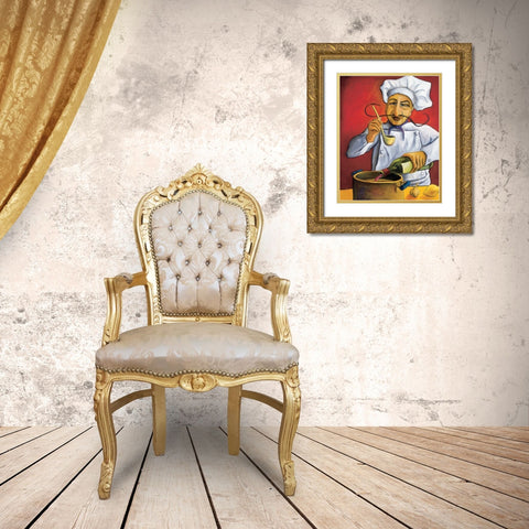 Gerard Gold Ornate Wood Framed Art Print with Double Matting by Rafuse, Will