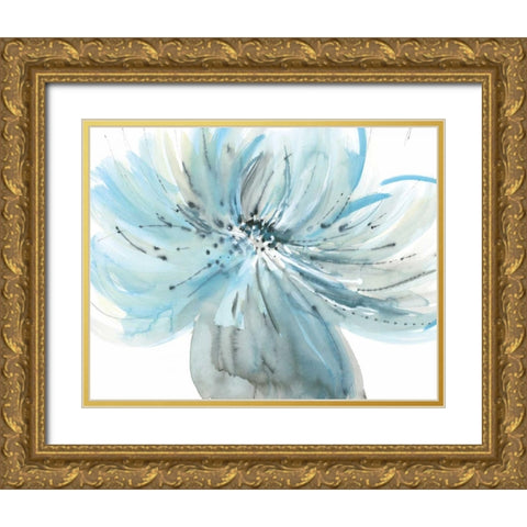 A Grand Bloom Gold Ornate Wood Framed Art Print with Double Matting by Meyers, Rebecca