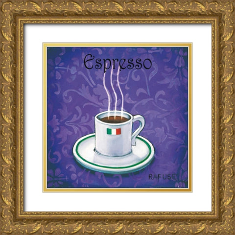 Espresso Gold Ornate Wood Framed Art Print with Double Matting by Rafuse, Will
