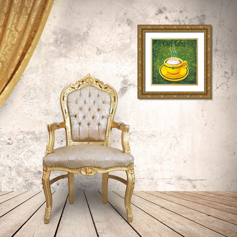 Cafe Latte Gold Ornate Wood Framed Art Print with Double Matting by Rafuse, Will