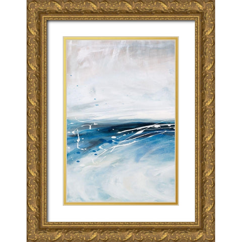 Cloud Pond I Gold Ornate Wood Framed Art Print with Double Matting by Parker, Karen Lorena