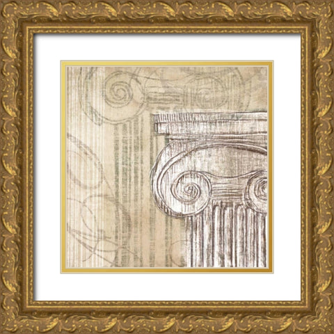 Neoclassic I Gold Ornate Wood Framed Art Print with Double Matting by Amori