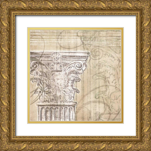 Neoclassic II Gold Ornate Wood Framed Art Print with Double Matting by Amori