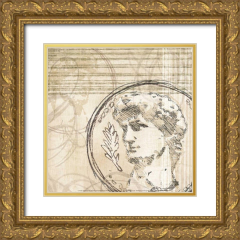 Neoclassic III Gold Ornate Wood Framed Art Print with Double Matting by Amori