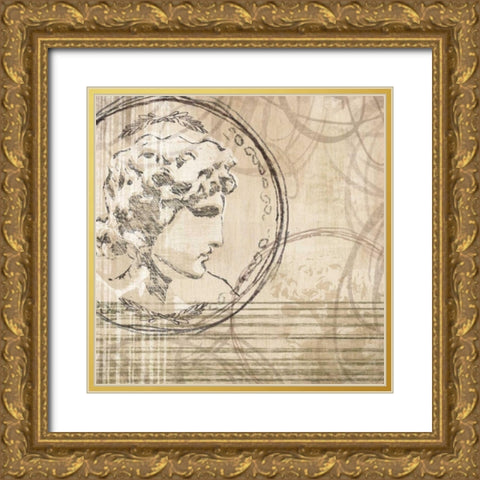 Neoclassic IV Gold Ornate Wood Framed Art Print with Double Matting by Amori