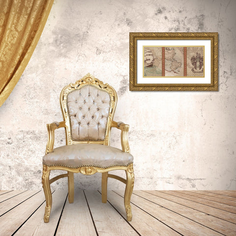 Voyage to Discovery II Gold Ornate Wood Framed Art Print with Double Matting by Amori