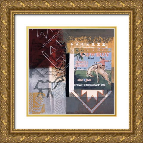 Cowboy Gold Ornate Wood Framed Art Print with Double Matting by Bernsen/Tunick
