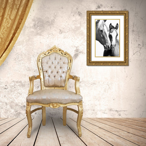 Wild Whispers I Gold Ornate Wood Framed Art Print with Double Matting by Corpeny, Peggy