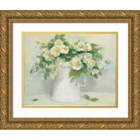 Blush Noitte Gold Ornate Wood Framed Art Print with Double Matting by Dern, Andrea