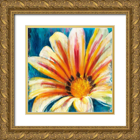 Wild Flower Gold Ornate Wood Framed Art Print with Double Matting by DAguiar, Stacy