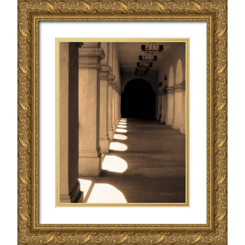 Paseo Del Balboa Gold Ornate Wood Framed Art Print with Double Matting by Gilboa, Marina Drasnin