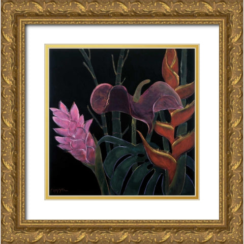 In Bloom I Gold Ornate Wood Framed Art Print with Double Matting by Hopper, Pegge
