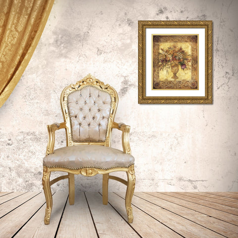 Tuscan Urn Gold Ornate Wood Framed Art Print with Double Matting by Jardine, Liz