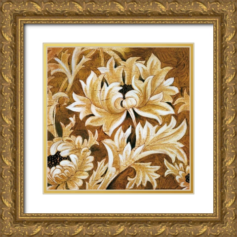 Jewel Tones Gold Ornate Wood Framed Art Print with Double Matting by Jardine, Liz