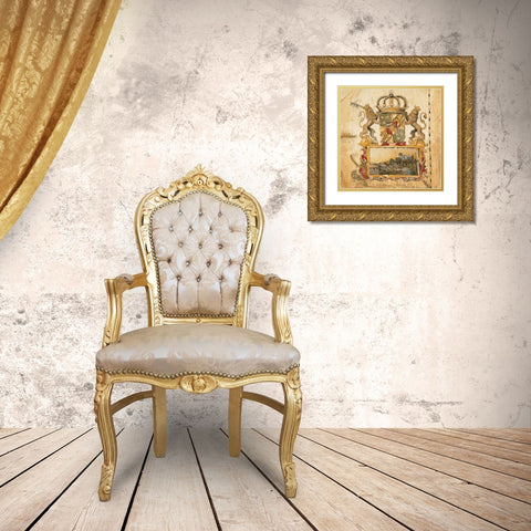 Terra Nova I Gold Ornate Wood Framed Art Print with Double Matting by Jardine, Liz