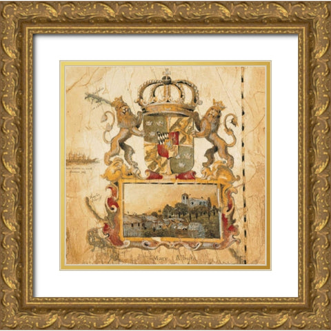 Terra Nova I Gold Ornate Wood Framed Art Print with Double Matting by Jardine, Liz