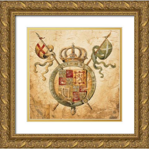 Terra Nova II Gold Ornate Wood Framed Art Print with Double Matting by Jardine, Liz
