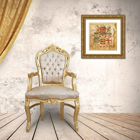 Terra Nova IV Gold Ornate Wood Framed Art Print with Double Matting by Jardine, Liz