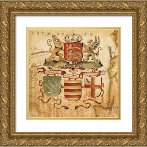 Terra Nova IV Gold Ornate Wood Framed Art Print with Double Matting by Jardine, Liz