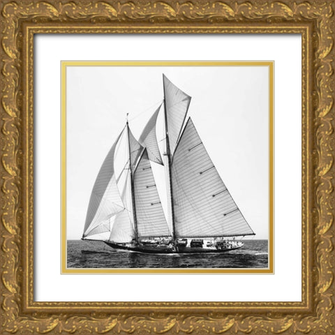 Adrift II Gold Ornate Wood Framed Art Print with Double Matting by Llovet, Jorge
