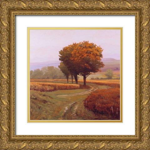Charmony Gold Ornate Wood Framed Art Print with Double Matting by Lovelace, Kent
