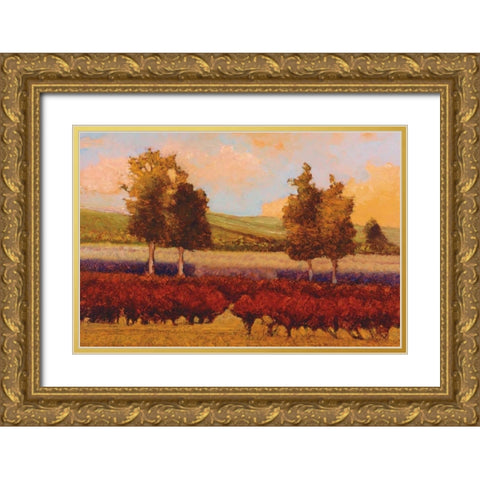 St. Pierre Gold Ornate Wood Framed Art Print with Double Matting by Lovelace, Kent