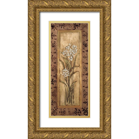Paperwhites I Gold Ornate Wood Framed Art Print with Double Matting by Mindeli
