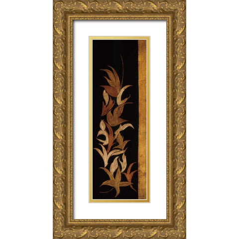 Black Shinwa I Gold Ornate Wood Framed Art Print with Double Matting by Perlmutter, Jennifer