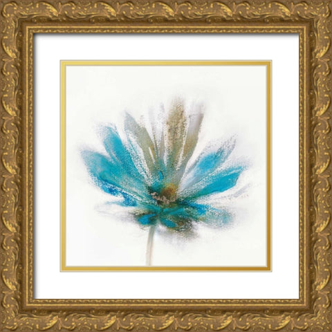 Sorbet Roses Gold Ornate Wood Framed Art Print with Double Matting by Prior, J.P.