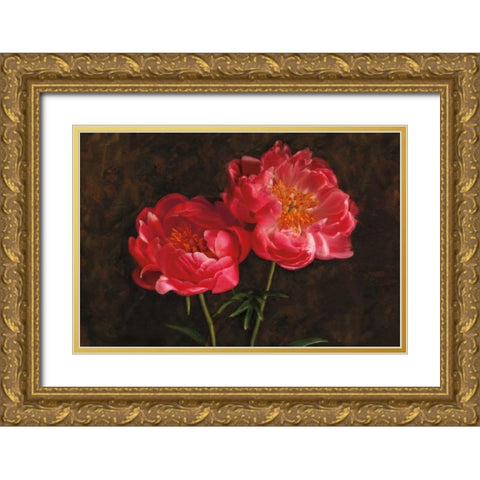 Romance Gold Ornate Wood Framed Art Print with Double Matting by Pahl, Janel