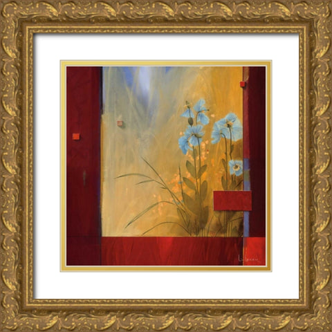 Le Decouverte Du Jardin Gold Ornate Wood Framed Art Print with Double Matting by Li-Leger, Don