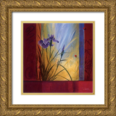 LEsprit Du Printemps Gold Ornate Wood Framed Art Print with Double Matting by Li-Leger, Don