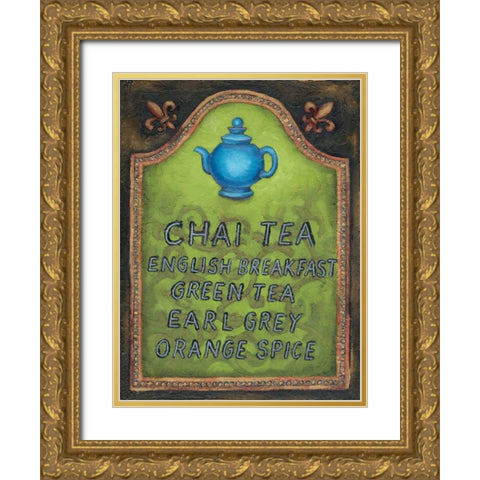 Tea Gold Ornate Wood Framed Art Print with Double Matting by Rafuse, Will